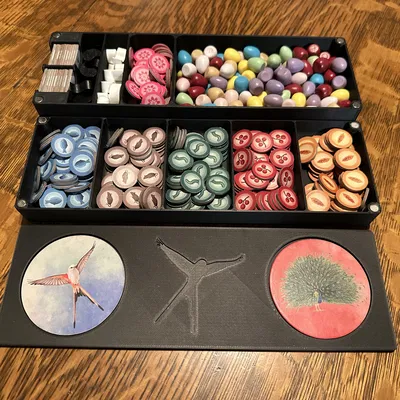 Bộ khay đựng Wingspan - Chứa đủ tất cả bản mở rộng - Hít nam châm