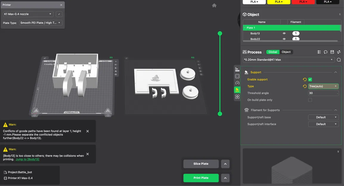 Battle Bot - Các bộ phận in 3D cho dự án trường học - Image 2