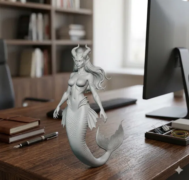 Mô hình nàng tiên cá quỷ Demonic Siren 3D độc đáo để sưu tầm - Image 1