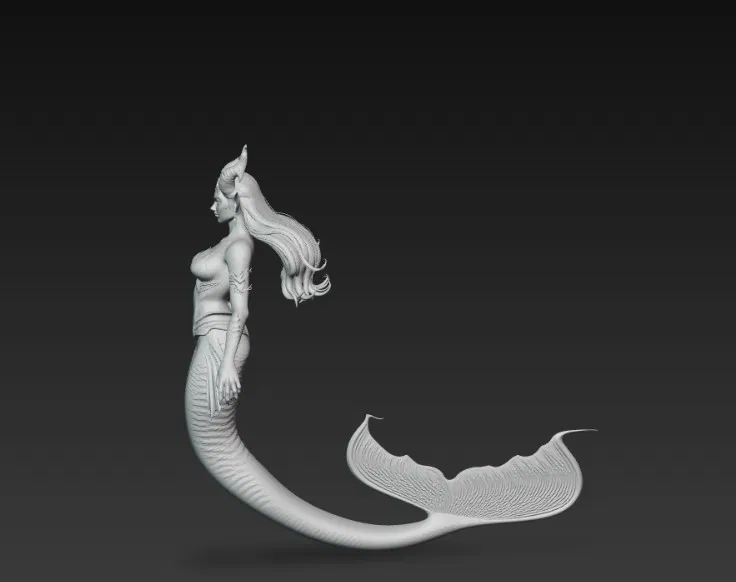Mô hình nàng tiên cá quỷ Demonic Siren 3D độc đáo để sưu tầm - Image 4