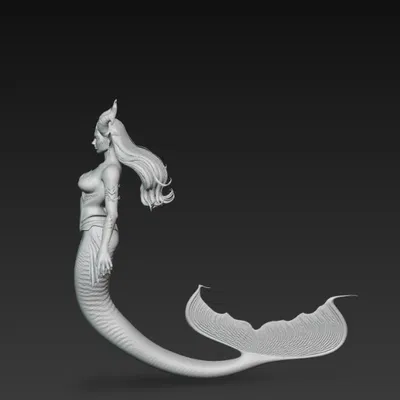 Mô hình nàng tiên cá quỷ Demonic Siren 3D độc đáo để sưu tầm