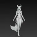 Mô hình 3D nàng Siren biến hình ma mị dành cho tín đồ Fantasy - Thumbnail 4