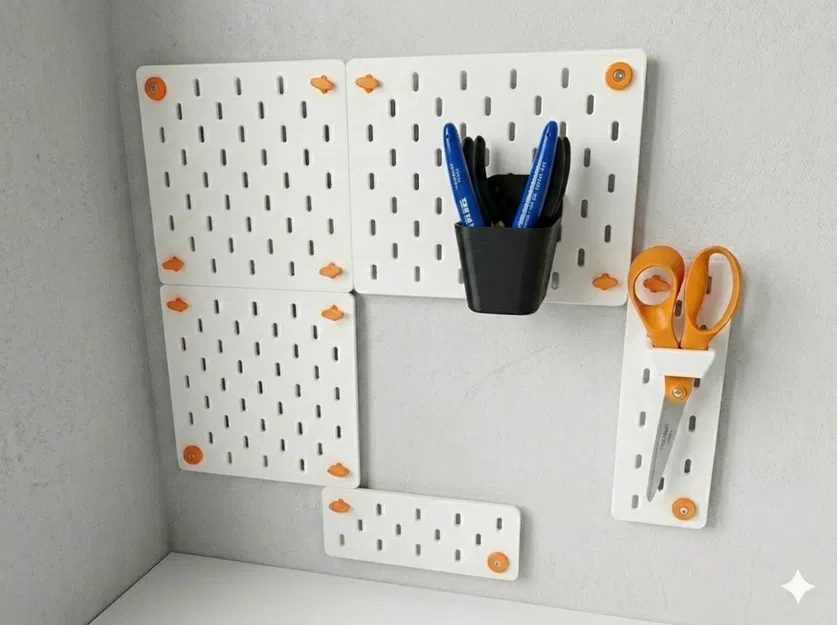 Hệ thống giá đỡ đa năng cho bảng IKEA SKADIS - Image 1