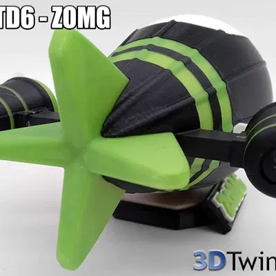 Mô hình khí cầu chiến đấu ZOMG từ BTD6