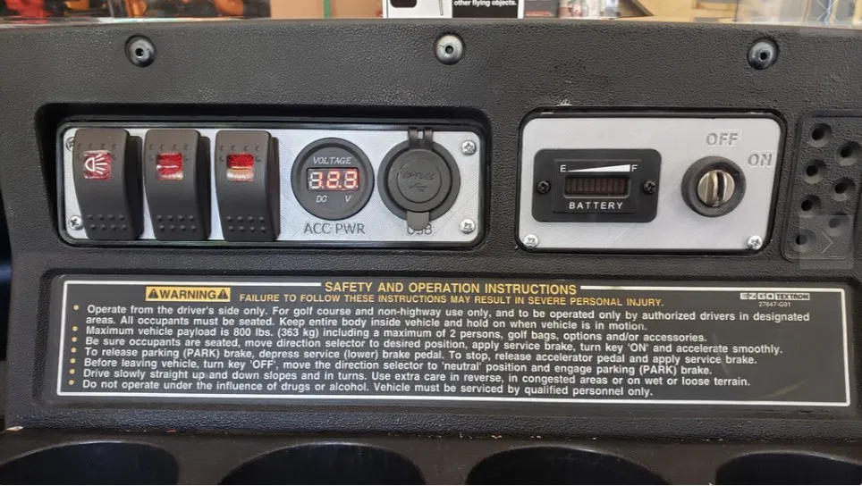 Bảng điều khiển 3D thay thế cho xe Golf EZGO cực tiện dụng - Image 1