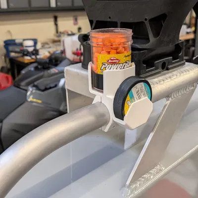 Giá đỡ hũ mồi câu Power Bait / Gulp lắp thanh ray