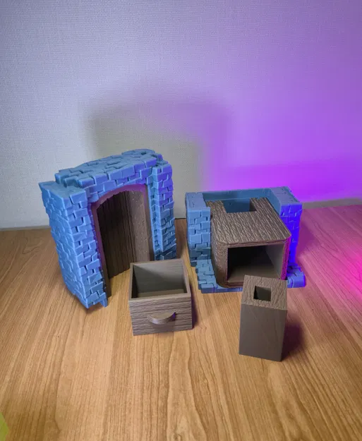 Kệ Đựng Đồ Cá Nhân Phong Cách Trung Cổ Kèm Khay Và Ngăn Kéo - Image 3