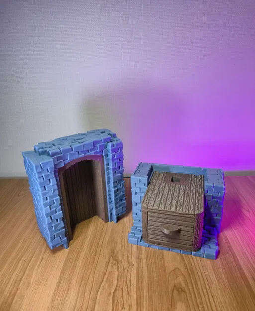 Kệ Đựng Đồ Cá Nhân Phong Cách Trung Cổ Kèm Khay Và Ngăn Kéo - Image 4