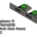 Giá đỡ Raspberry Pi 2B/3B/4B/5B cho Rack 10-inch - Thumbnail 1