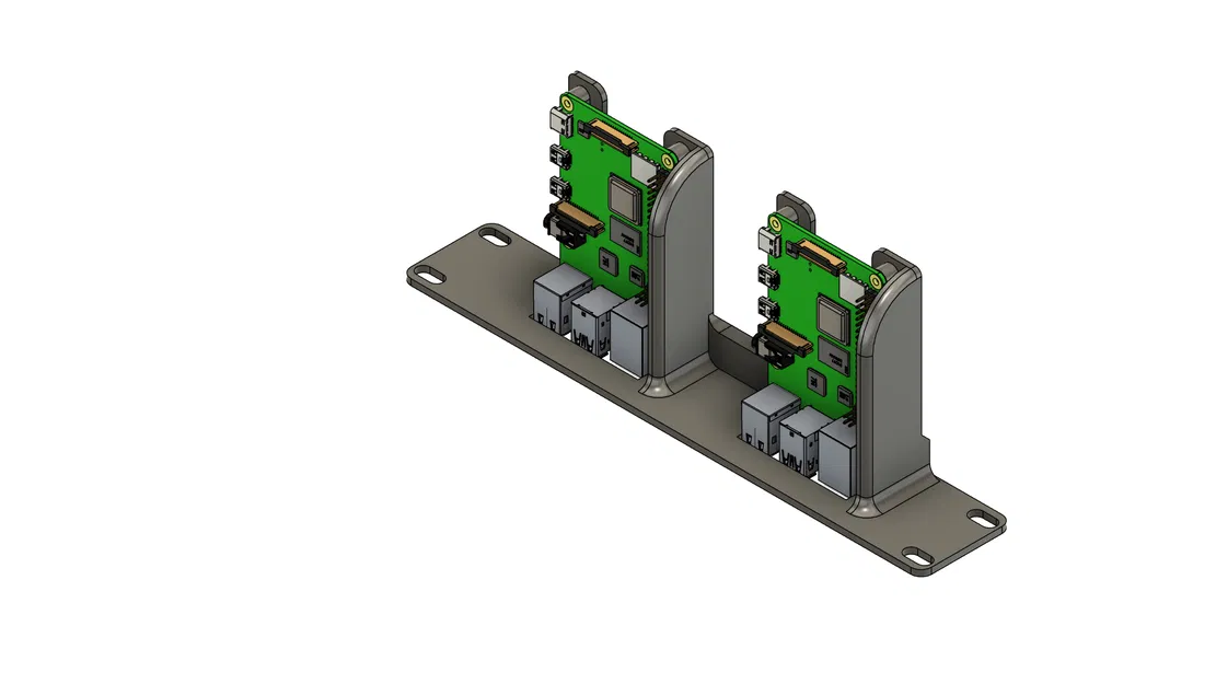 Giá đỡ Raspberry Pi 2B/3B/4B/5B cho Rack 10-inch - Image 5