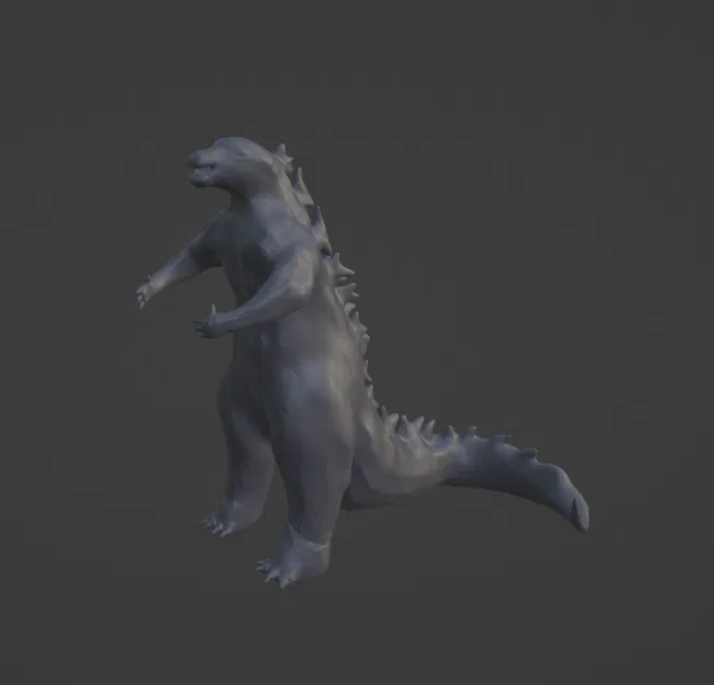 Mô hình Godzilla 3D cực chất - Tải file STL miễn phí - Image 1