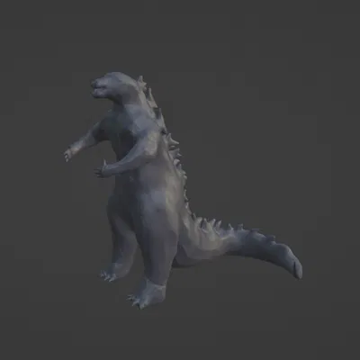 Mô hình Godzilla 3D cực chất - Tải file STL miễn phí