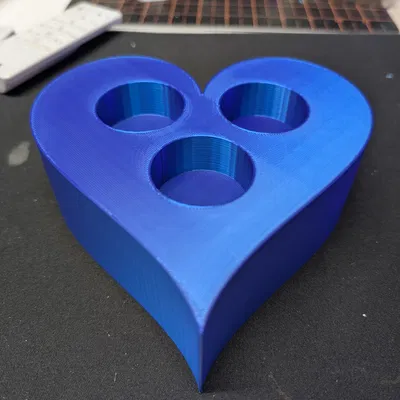 Khay đựng nến trái tim (Heart Candle Holder) cho 3 nến tealight