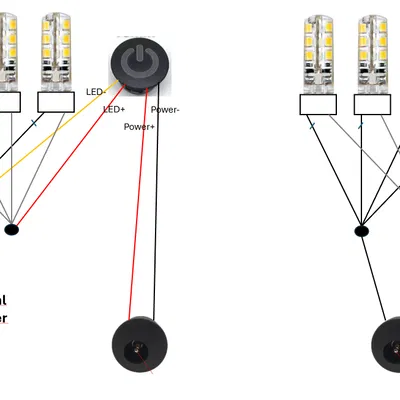 Mô hình đèn để bàn phong cách Pipistrello