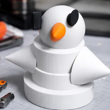 Mô hình người tuyết 3D trang trí đáng yêu - File STL chất lượng