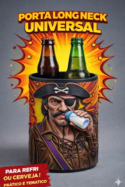 Giá đỡ chai Long Neck Universal – Pirata Guardião - Image 1