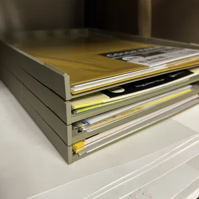 Khay đựng giấy 3D (Long Tray) - Giải pháp lưu trữ ngăn nắp cho bàn làm việc