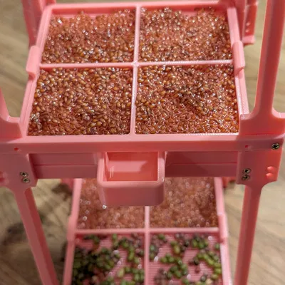 Bộ khớp nối tăng cứng giúp xếp chồng khay trồng rau mầm 3D