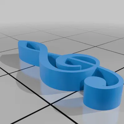 Mô hình trang trí ký hiệu âm nhạc (Bass, Treble) cho người mê âm thanh