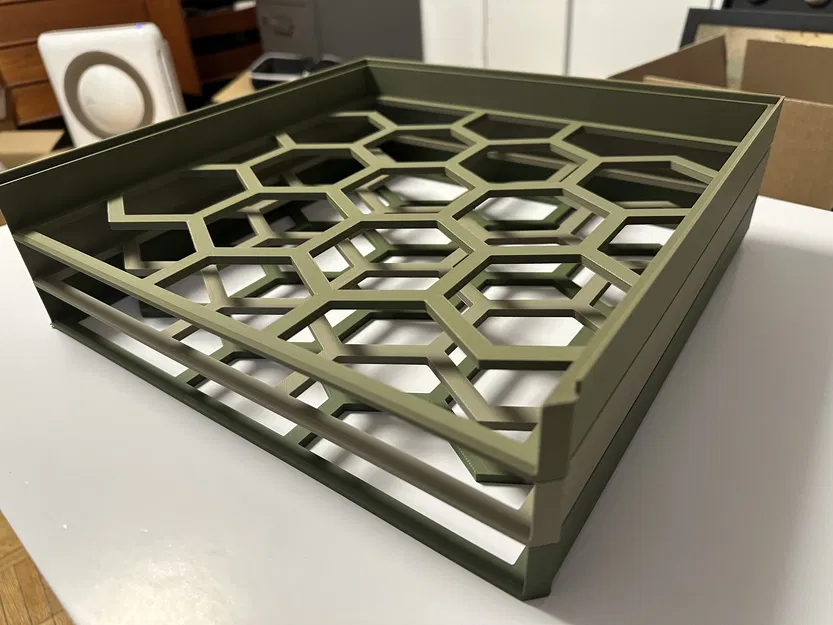 Khay đựng giấy thủ công 12x12 inch in 3D (Xếp chồng tiện lợi) - Image 1