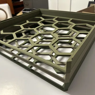 Khay đựng giấy thủ công 12x12 inch in 3D (Xếp chồng tiện lợi)