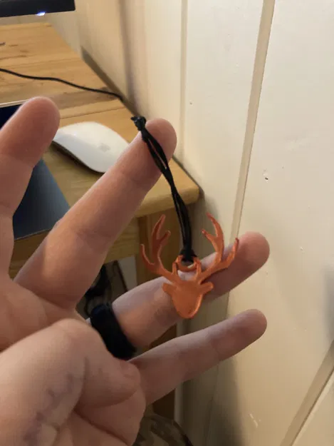 Móc khóa logo săn bắn vùng thảo nguyên (hình hươu) - Image 2