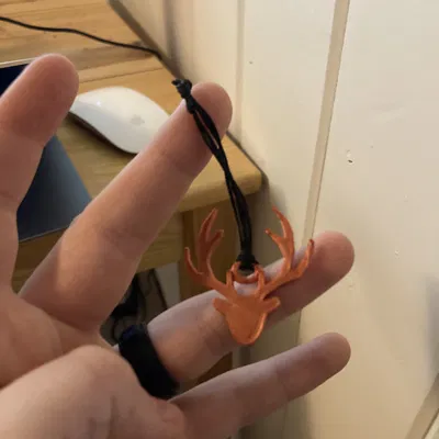 Móc khóa logo săn bắn vùng thảo nguyên (hình hươu)