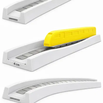 Mẫu đường ray tàu hỏa 3D tích hợp từ tính cho người sưu tầm