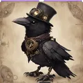 Mô hình 3D chú quạ máy Clockwork Raven phong cách Steampunk cực chất - Thumbnail 2