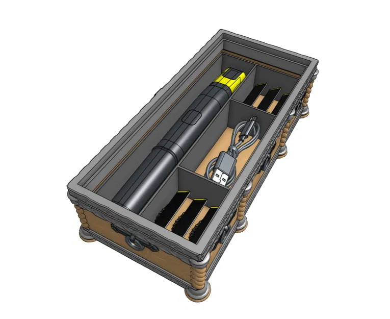 Rương báu phong cách trung cổ cho Philips OneBlade - Image 3