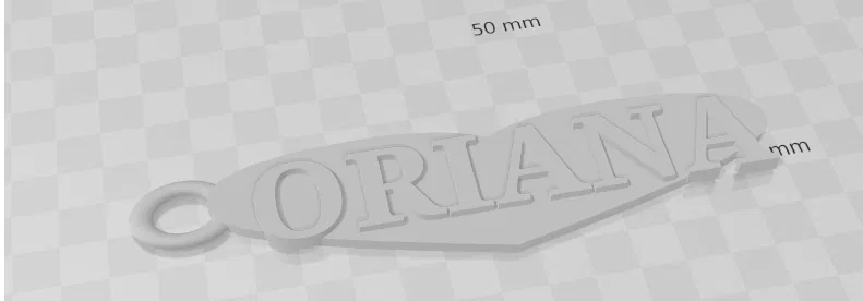 Móc khóa in 3D cá nhân hóa tên Oriana độc đáo - Image 1