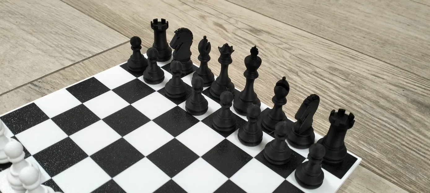 Bộ cờ vua in 3D thông minh kèm khay đựng tiện lợi - Image 2