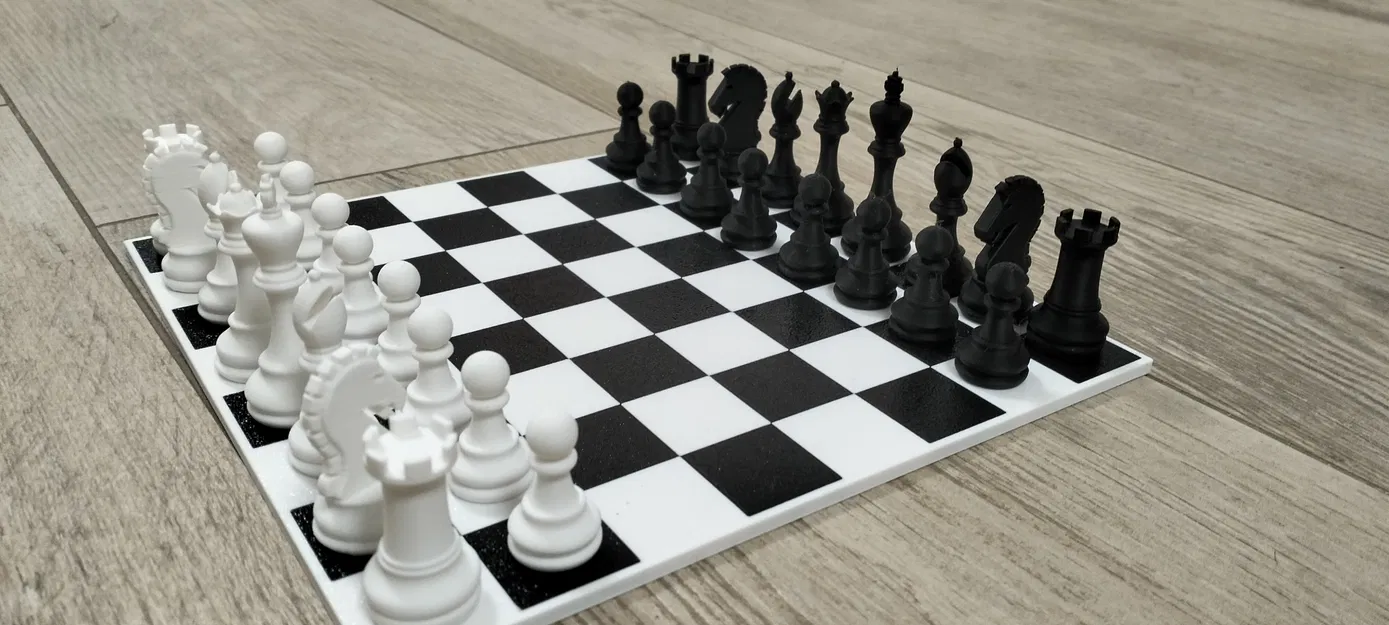 Bộ cờ vua in 3D thông minh kèm khay đựng tiện lợi - Image 4