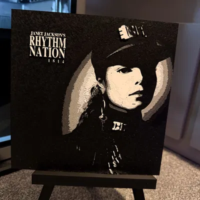 Janet Jackson - Tranh In 3D Bìa Album Rhythm Nation 1814