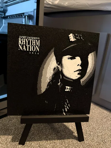 Janet Jackson - Tranh In 3D Bìa Album Rhythm Nation 1814 - Image 2