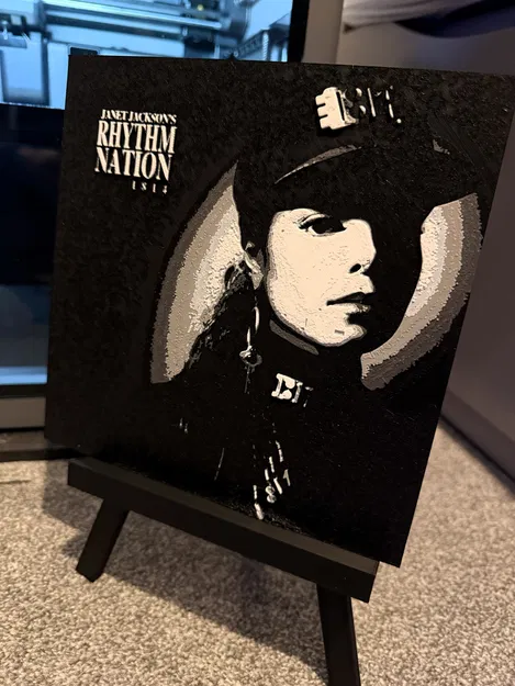Janet Jackson - Tranh In 3D Bìa Album Rhythm Nation 1814 - Image 3