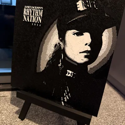 Janet Jackson - Tranh In 3D Bìa Album Rhythm Nation 1814