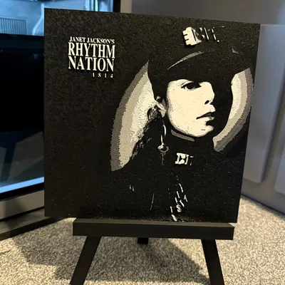 Janet Jackson - Tranh In 3D Bìa Album Rhythm Nation 1814