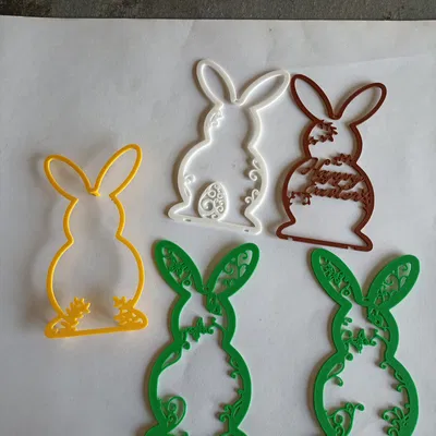 Mô hình trang trí nhà cửa hình chú thỏ Phục sinh