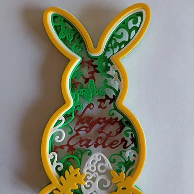 Mô hình trang trí nhà cửa hình chú thỏ Phục sinh