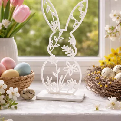 Mô hình chú thỏ trang trí Phục sinh in 3D dễ thương