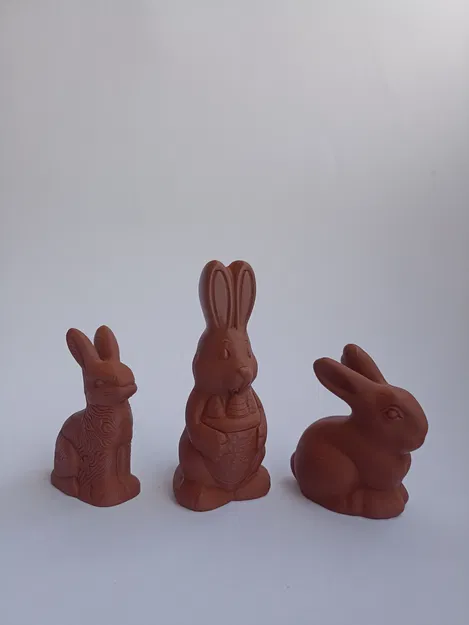 Mẫu in 3D Chú Thỏ Socola (Chocolate Easter Bunny) trang trí Phục Sinh - Image 4