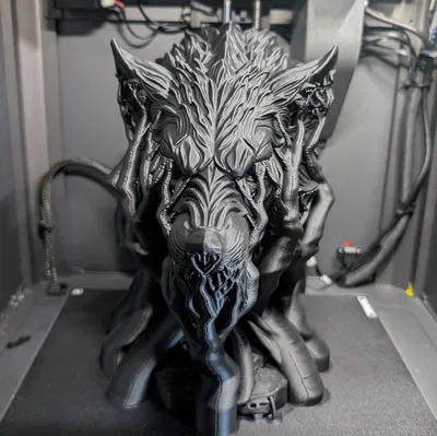 Giá treo tai nghe hình đầu sói (Wolfbust) - Phụ kiện decor độc đáo