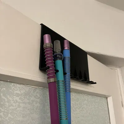 Giá treo ống hút Shisha gắn cửa 4 vị trí thông minh