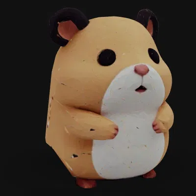 Mô hình chú chuột Hamster dễ thương (Cute Hamster Model) in 3D