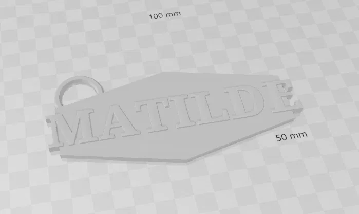 Móc khóa cá nhân hóa tên Matilde in 3D siêu đẹp - Image 1