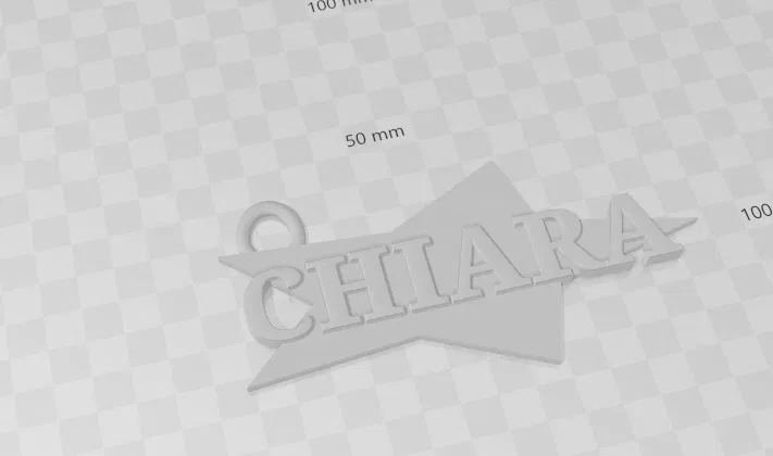 Móc khóa tên cá nhân hóa CHIARA thiết kế độc đáo (In 3D) - Image 1