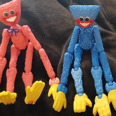 Mô hình Huggy Wuggy có khớp nối từ Poppy Playtime - File in 3D