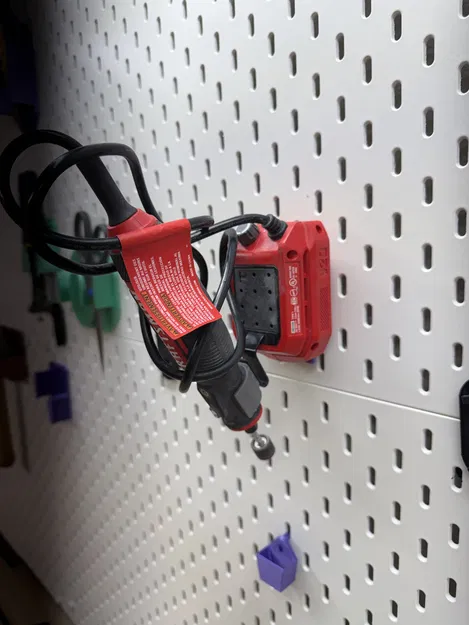 Giá treo máy mài Craftsman trên bảng SKADIS - Phụ kiện in 3D tiện lợi - Image 1