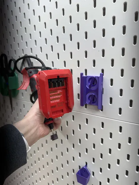 Giá treo máy mài Craftsman trên bảng SKADIS - Phụ kiện in 3D tiện lợi - Image 2